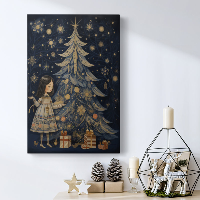 Art des Fêtes de Noël - Toile tendue avec châssis DCXLVI, H 48 po x l 32 po
