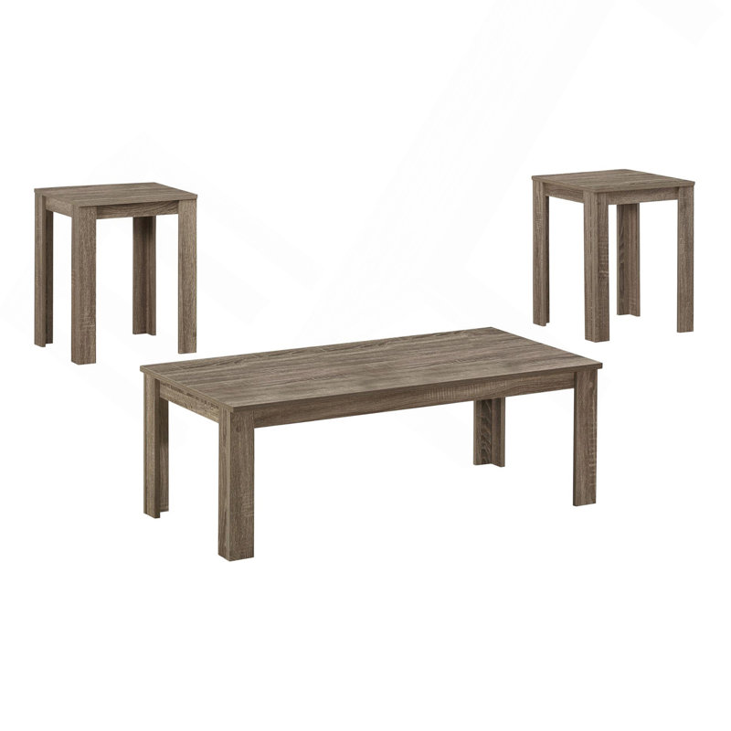 Ensemble de table 3 pièces Stratifié café, Taupe
