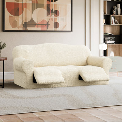 Housse extensible pour canapé inclinable 3 places - Style italien et qualité supérieure - Collection CottonRich