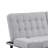 Convertible Futon Sofa Bed, Biscuit Tufted Cushions, Gray 81 Inch-130982899