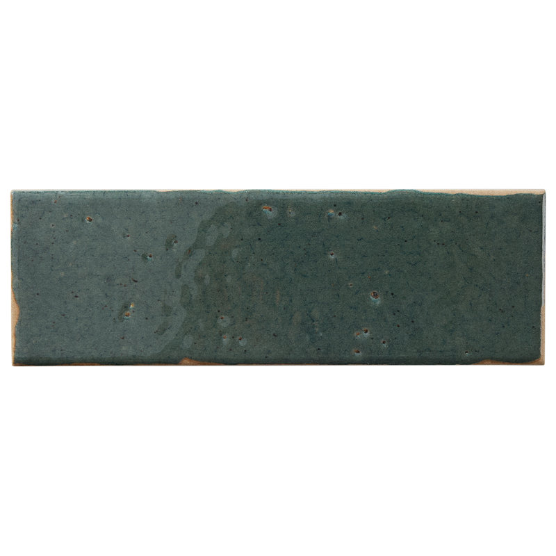 Essa 1.96 in. x 5.9 in. Glossy Porcelain Tile, Brick Green