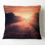 Coussin imprimé motard au coucher du soleil-389245299-389245327