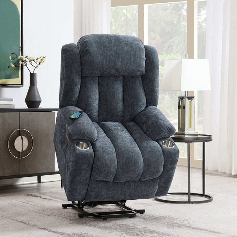 Fauteuil inclinable électrique chenille avec fonction de levage, de chauffage et de massage