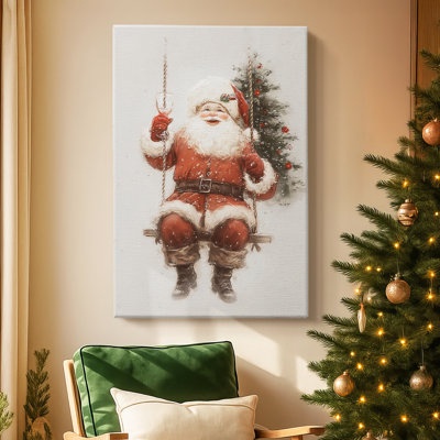 Sapin de la sérénade dorée - Toile tendue avec châssis de qualité supérieure