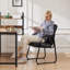 Fauteuil de conférence moderne et ergonomique, fauteuil de réception en simili cuir pour salle d'attente-511336629