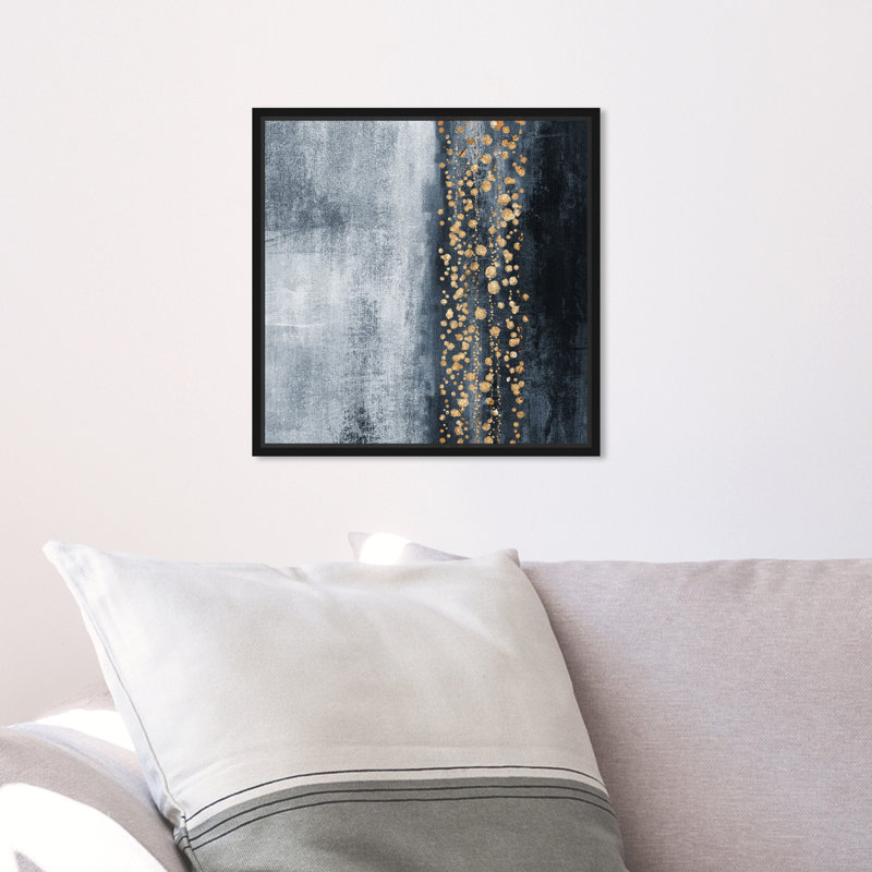 « Down The River » par Oliver Gal - impression d'art graphique, Noir, H 12 po x l 12 po x P 1,5 po