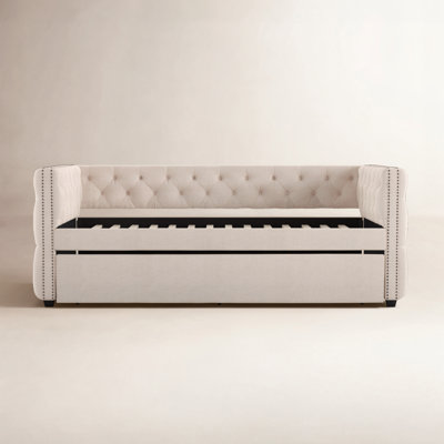 Upholstered Daybed with Trundle