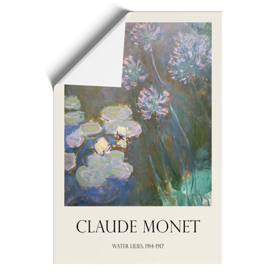 Water Lilies Lily Pond Print by Claude Monet - Frameless Print