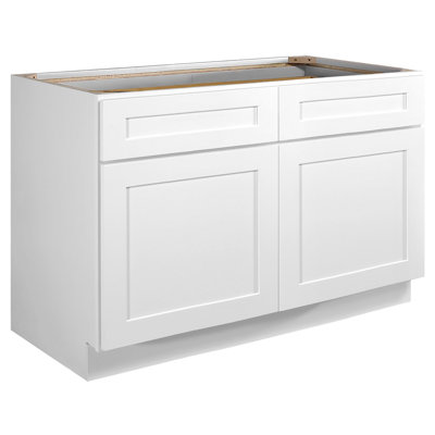 Design House Brookings Unassembled Shaker Base Kitchen Cabinet, White