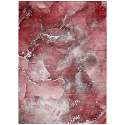 Tapis extérieur lavable antidérapant 8 pi x 10 pi Merlot