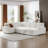 Oversized Modular Storage Sectional Sofa, Free Combination L/U Shaped Corduroy Upholstered Deep Seat Convertible Sleeper Sofabed-108652474