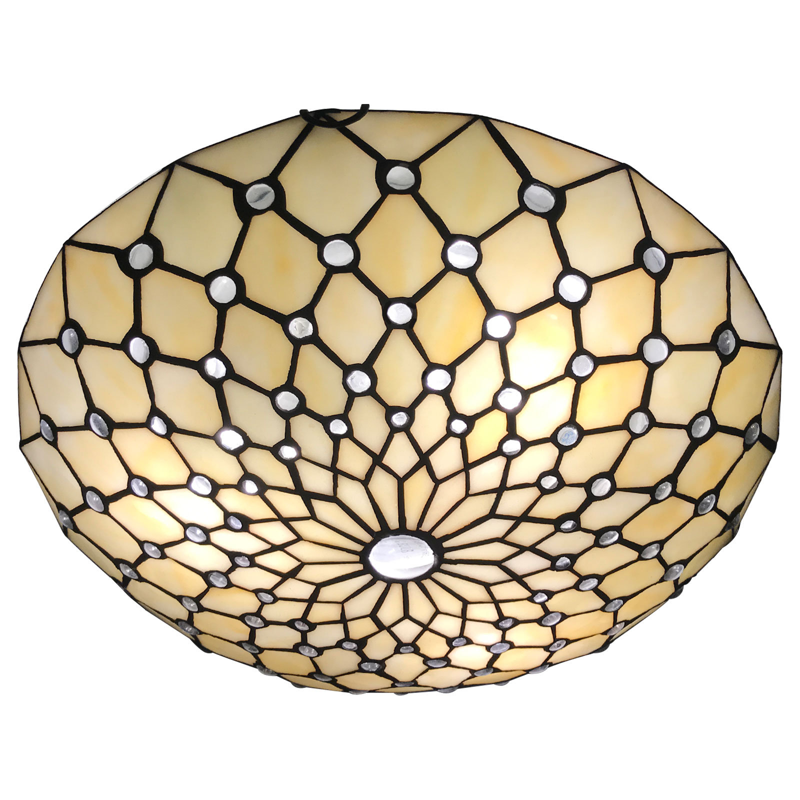 Vinplus Tiffany Glass Flush Mount - Wayfair Canada