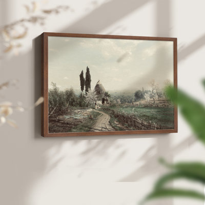 Paysages rétro-CCLV-reproduction encadrée