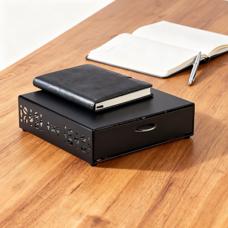 Organisateur de capsules et support de machine avec une capacité de 40 dosettes, tiroir de rangement en métal robuste pour dosettes de cocktail, conception de bar peu encombrante