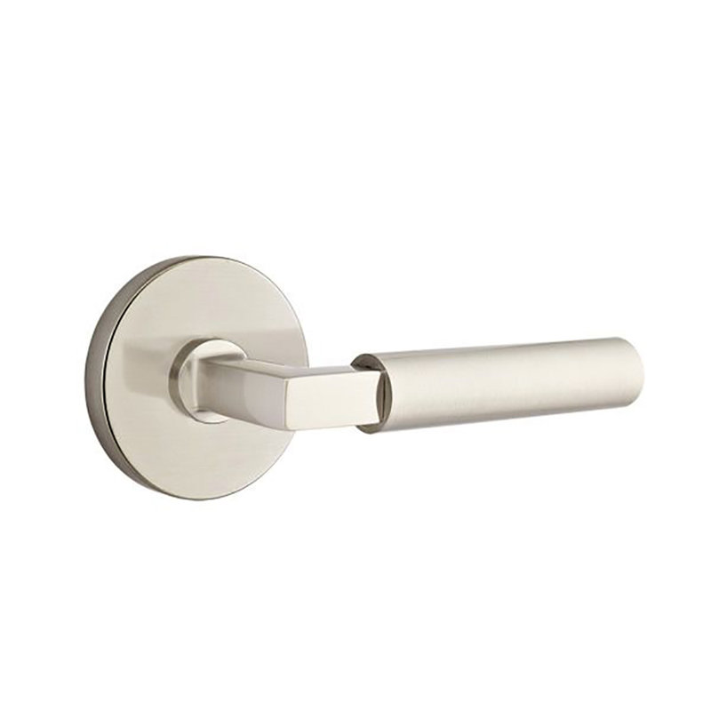 Poignée de porte avec rosette Hercules Passage (Hall & Closet), Nickel satiné, Gauche