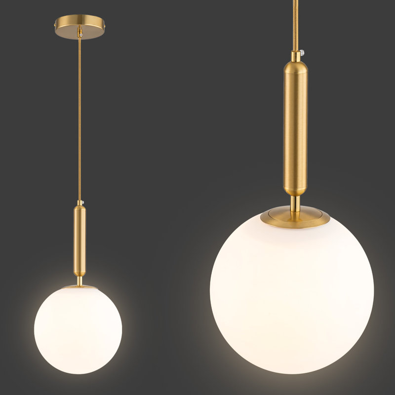 Luminaire suspendu sphère 1 lumière 1 lumière