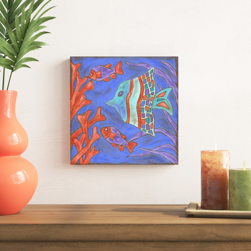 Pop Fish III, H 12 po x l 12 po x P 1 po