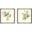 Chris Paschke «Gingko Leaves I Light», impression sous verre