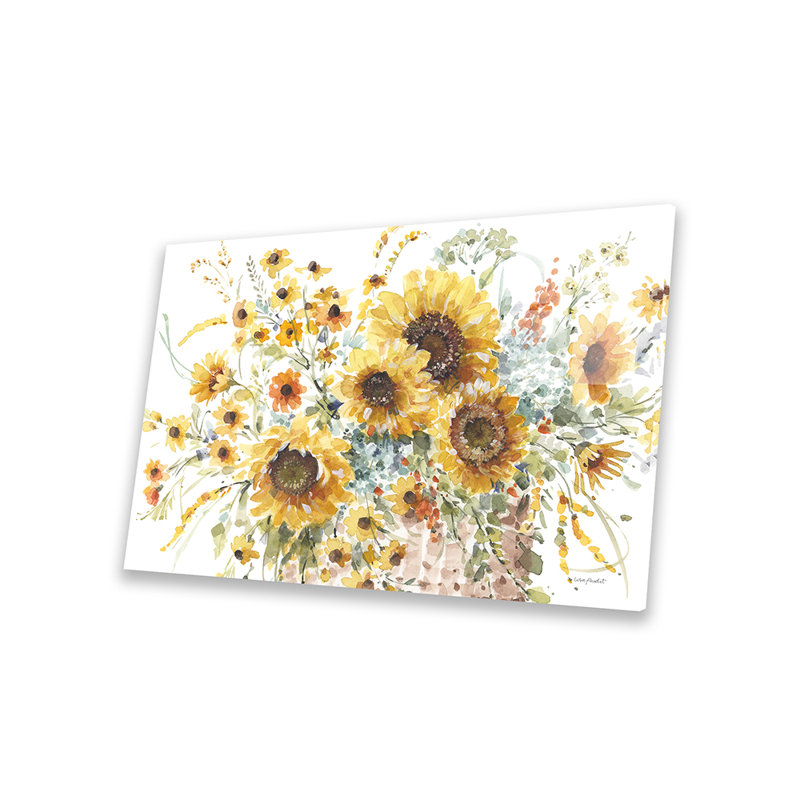 «Sunflowers Forever I» par Lisa Audit - impression sans cadre, H 16 po x l 24 po x P 0,25 po