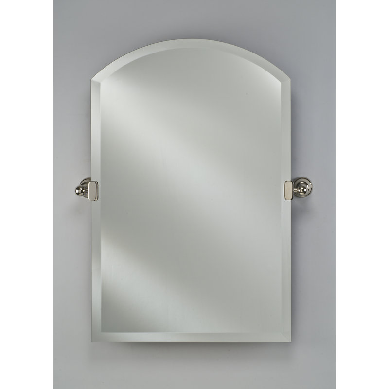 Mcneill Flat Wall Mirror, Satin Bronze, 30" H x 24" W
