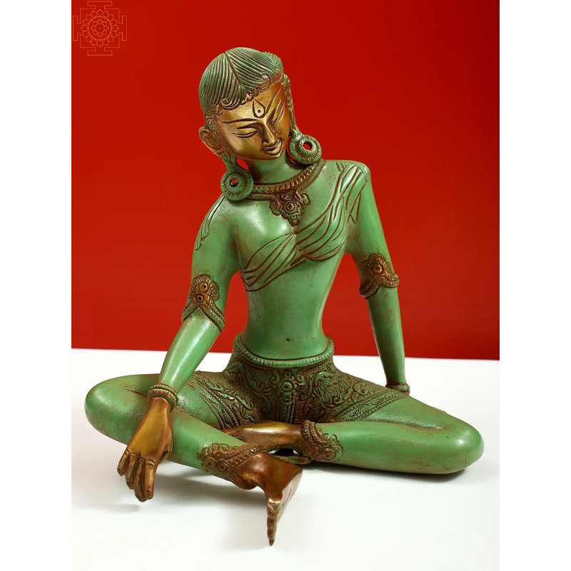 Statue de divinité bouddhiste tibétaine Tara