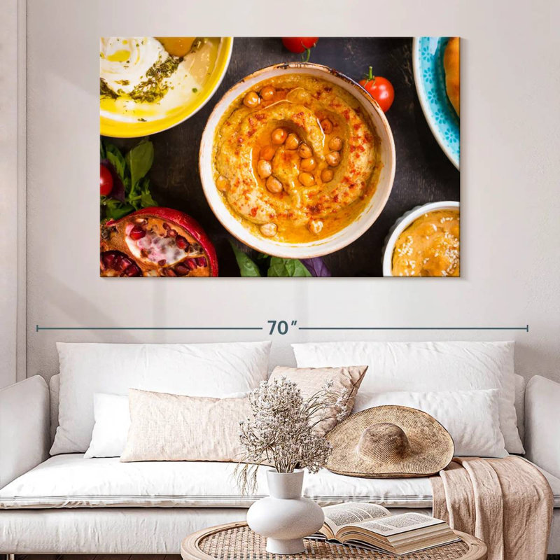 Spiced Hummus, 34" H x 51" W