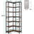 78.7" Tall Bookshelf 7-Tier Industrial Display Shelf Corner Shelf