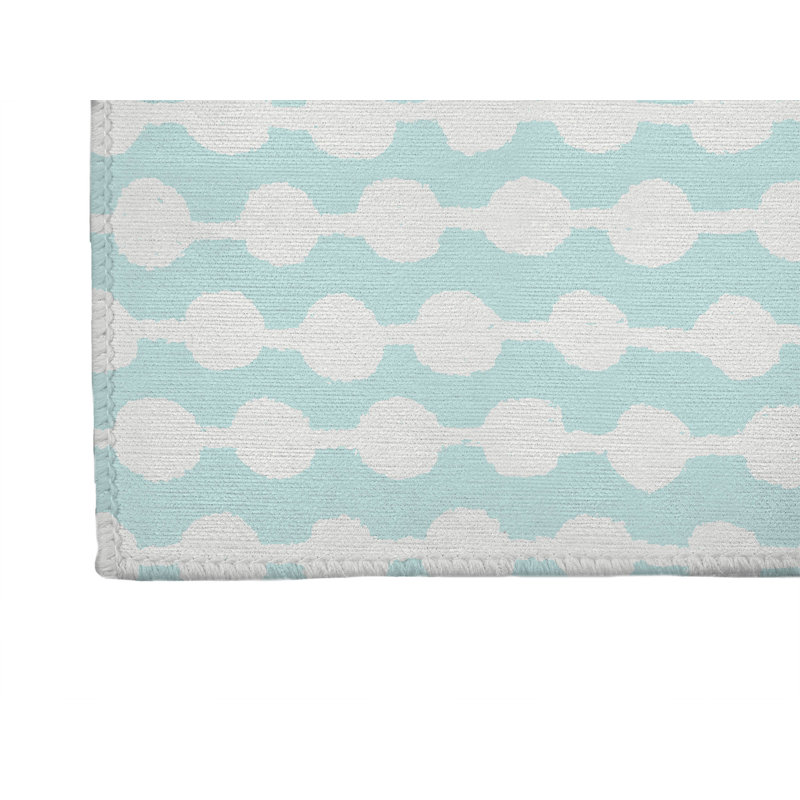 Dot Tied Non-Slip Outdoor Rug, Runner 2'6" x 8'