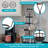 Marjoleine Dark Brown Metal 4-Tier 12-Cup Coffee Mug Tree with Basket