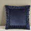 Ensemble de literie de qualité supérieure en velours de polyester taie décorative européenne, bleu marine moderne