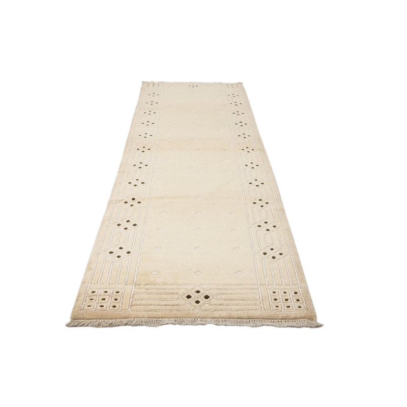 Tapis de couloir crème Judy