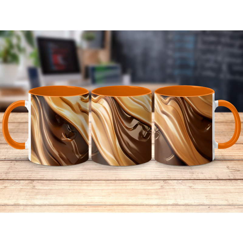 Ceramic Coffee Mug, Orange