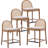 Modern Bar Stools Upholstered Counter Stools With Rattan Backrests And Wood Legs Kitchen Stools For Island-319297921-319298045