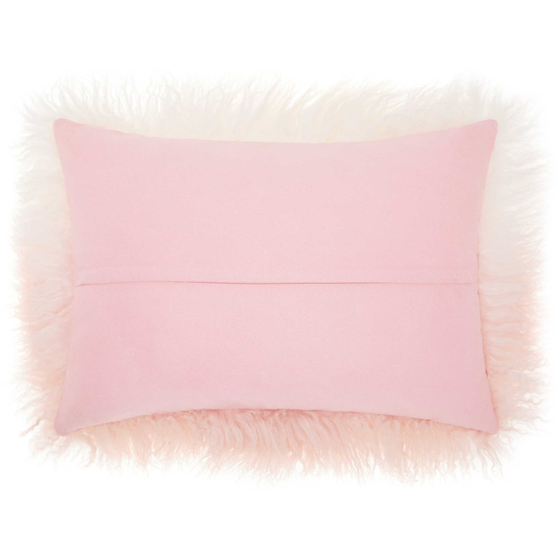  Throw Pillow, Rose/White