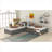Small Shared Bedroom L-shaped Platform Bed Multi-Sleeper Storage Twin Size Solid Pine Gray-toned Frame