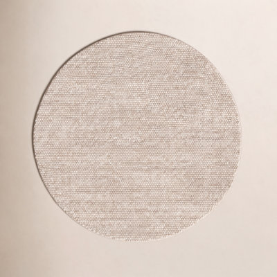 Elle Beige Hand-Woven Wool Rug