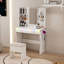 Meuble-lavabo avec lumières DEL et prise de courant pour le maquillage
