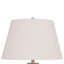 Lampe de table Rey, abat-jour empire en tissu, base en métal ivoire 27 po