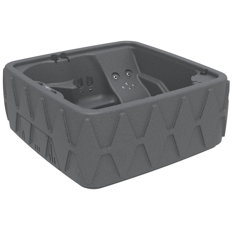 AquaRest Discover AR500 Standard 5-Person 29-Jet Plug & Play Hot Tub with Ozonator and Friction Heating, Graystone
