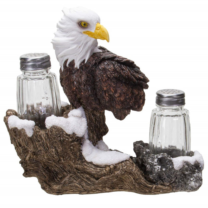 Ensemble d’agitateur à poivre et sel avec cadeau pacifique eagle