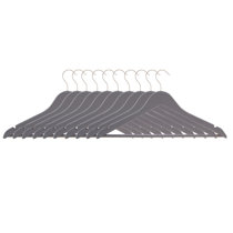 20 Pack Adult Velvet Hangers, 42cm Length, Thin, Large Load