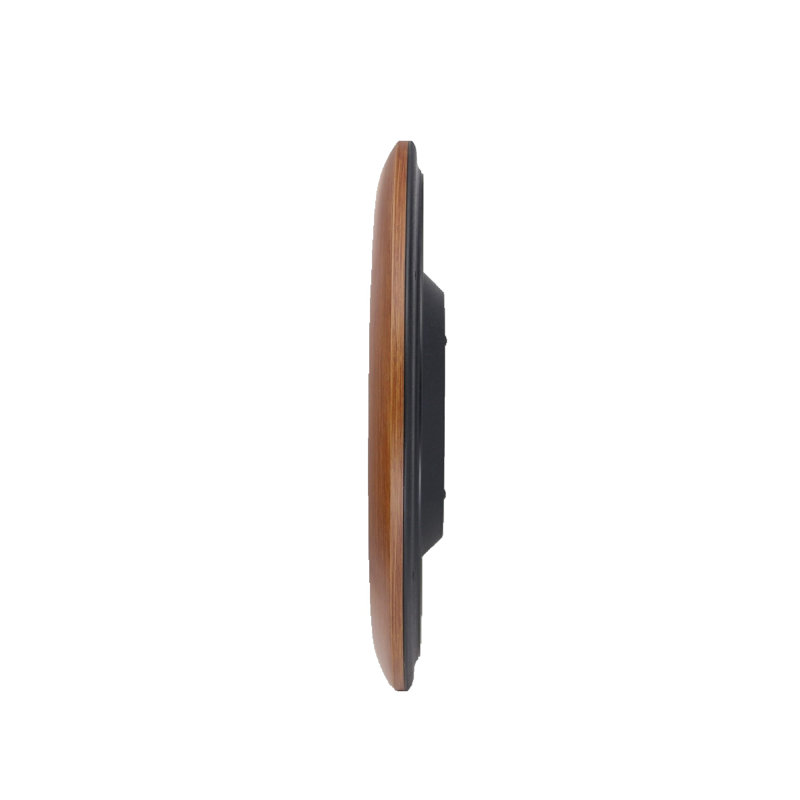 Seiko 16" Brown Wooden Finish Wall Clock with Arabic Numerals