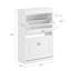 Rangement à chaussures étroit avec 2 tiroirs rabattables et rangement pour chaussures pour couloir, salon, blanc, l 21,3 po x P 9,1 po x H 32,3 po-731606927-699097540