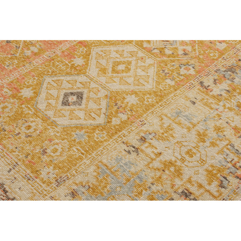 Distressed Homage Handmade Kilim Wool Geometric Area Rug, Rectangle 12' x 16'