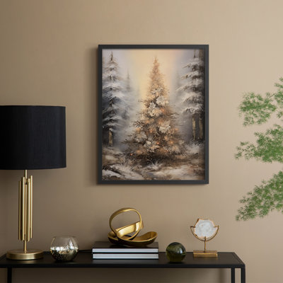 Christmas Holiday Art DXXXVI Framed Print - Solid Wood