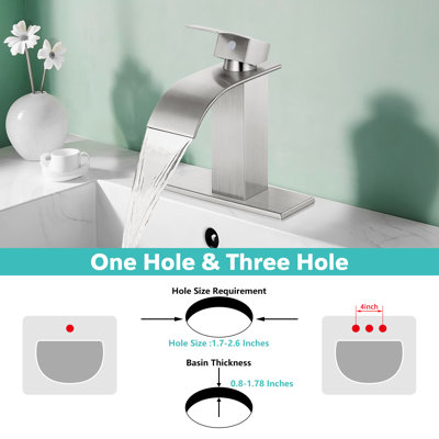 Freestanding Single-handle Bathroom Faucet with Drain Assembly
