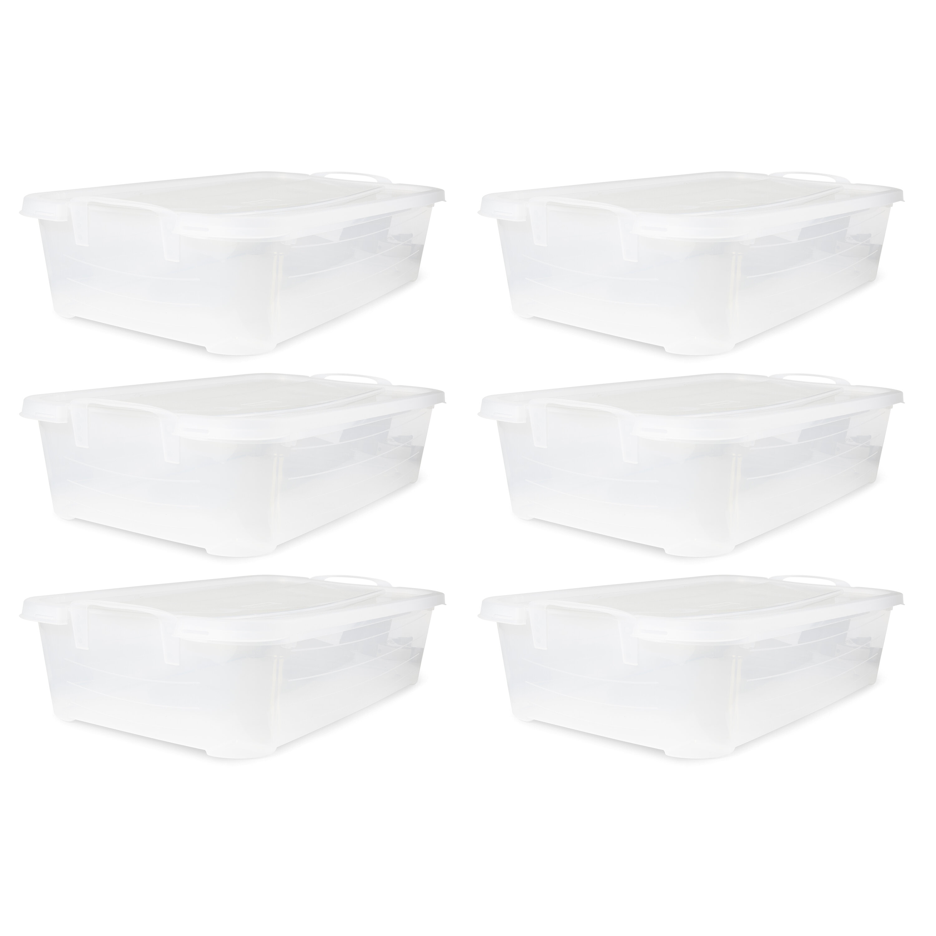 Life Story 14 Quart Clear Stackable Organization Storage Box