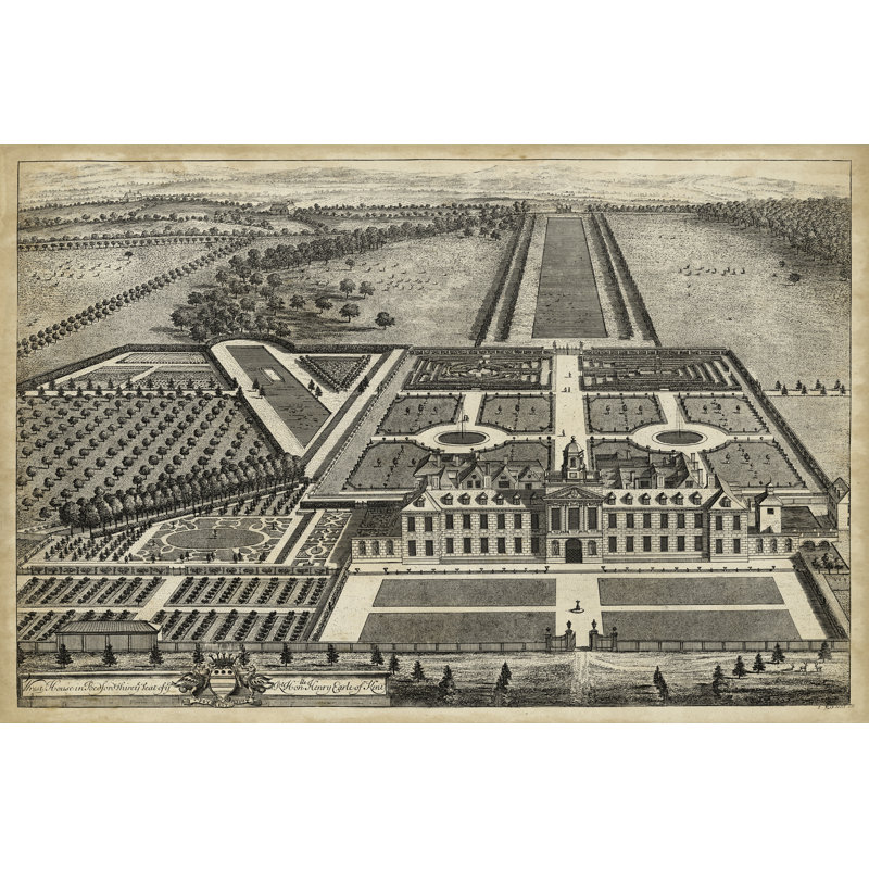 Wrest House In Bedfordshire - Wrapped Canvas Print, 20cm H x 30cm W x 3.8cm D