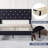 Twin Size Bed Set Upholstered Platform With Adjustable Diamond Tufted Headboard-2064481992