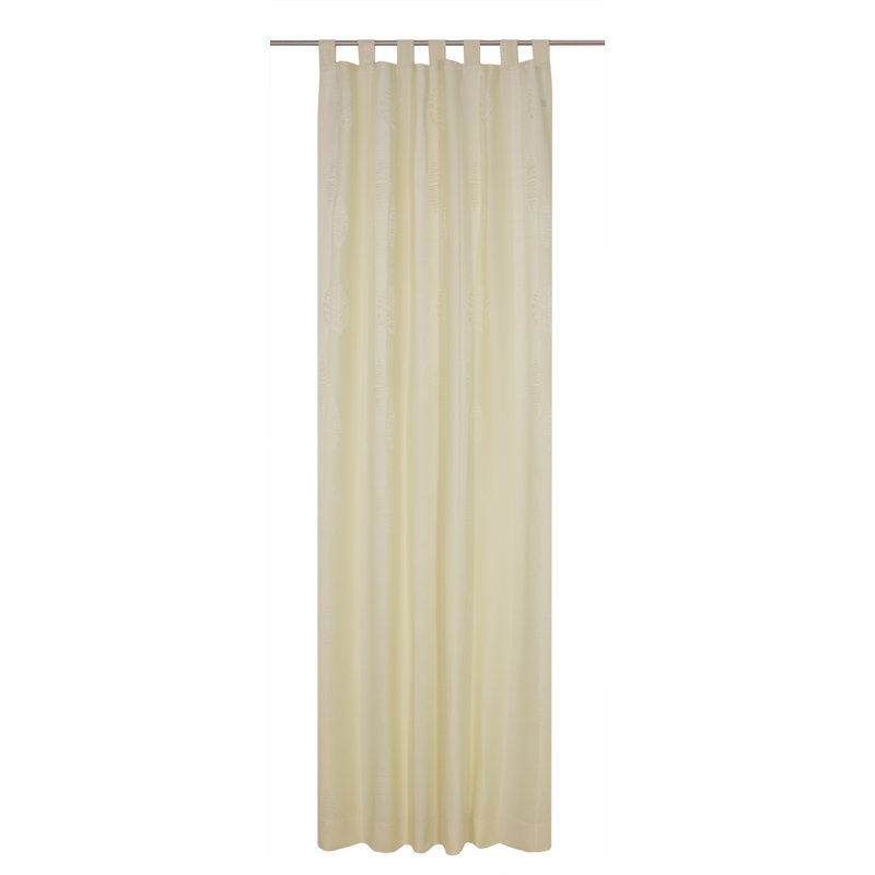 Pelletier Room Darkening Curtain Single Panel, Beige, 135cm Width x 245cm Drop
